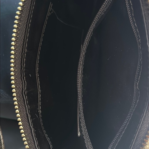 Coach Shimmery Brown Shoulder Bag with Gold Accents - Picture 4 of 8